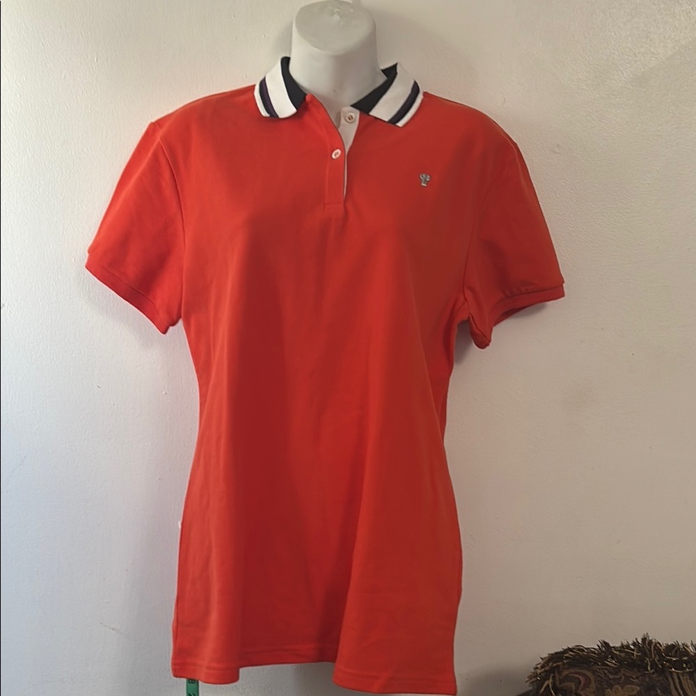 Women's Orange Polo Shirt